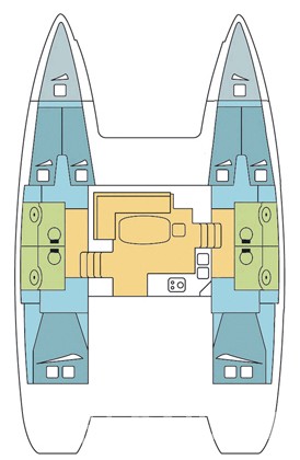 Lagoon 400 S2 - 4 + 2 cab. - Yacht Charter Sailica