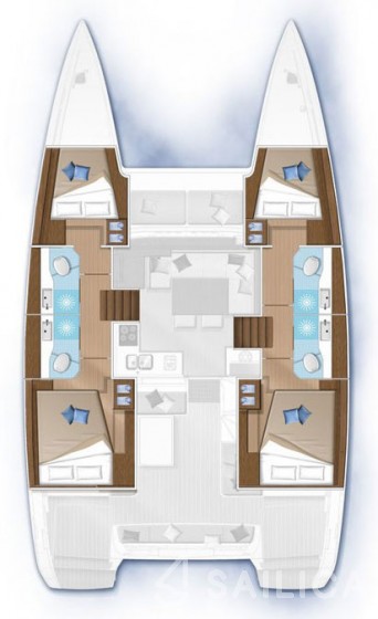 Lagoon 40 - 4 + 2 cab  - Yacht Charter Sailica