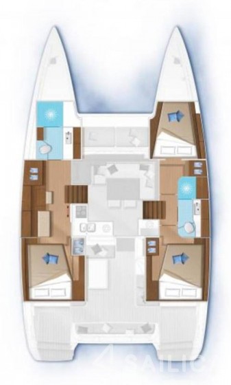 Lagoon 40 - 3 cab - Yacht Charter Sailica