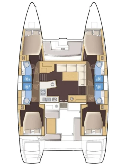 Lagoon 450  Flybridge - Yacht Charter Sailica