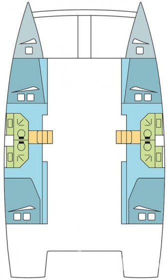 Bali 4.3 - 4 + 2 cab. - Yacht Charter Sailica