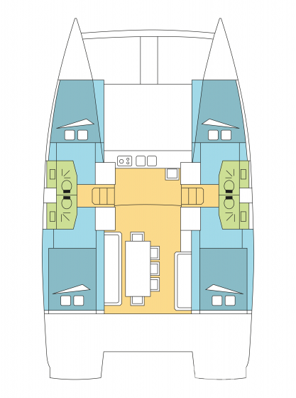 Bali 4.0 - 4 cab. - Yacht Charter Sailica