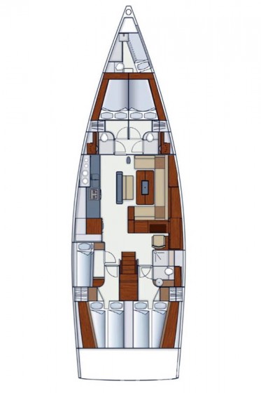 Hanse 575 - 5 + 1 cab. - Yacht Charter Sailica