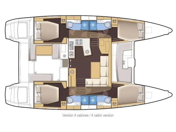 Lagoon 450  Flybridge - Yacht Charter Sailica