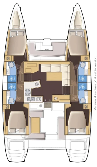 Lagoon 450  Flybridge - Yacht Charter Sailica