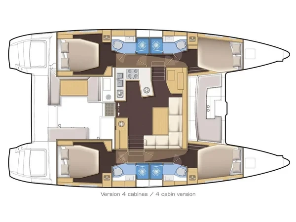 Lagoon 450  Flybridge - Yacht Charter Sailica