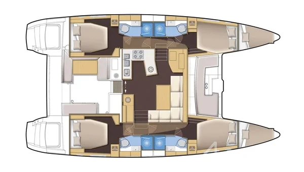 Lagoon 450  Flybridge - Yacht Charter Sailica