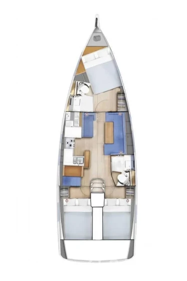 Sun Odyssey 410 - Photo #75 Sun Odyssey 410 - Yacht Charter Sailica