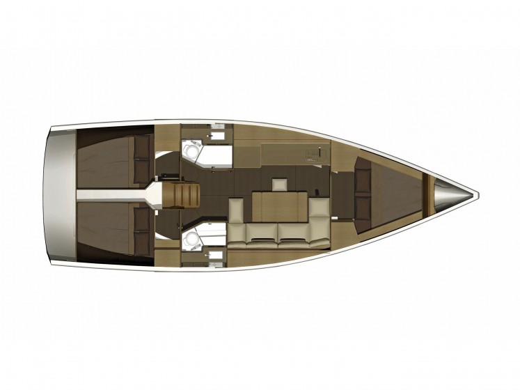 Dufour 382 GL - 3 cab. - Yacht Charter Sailica