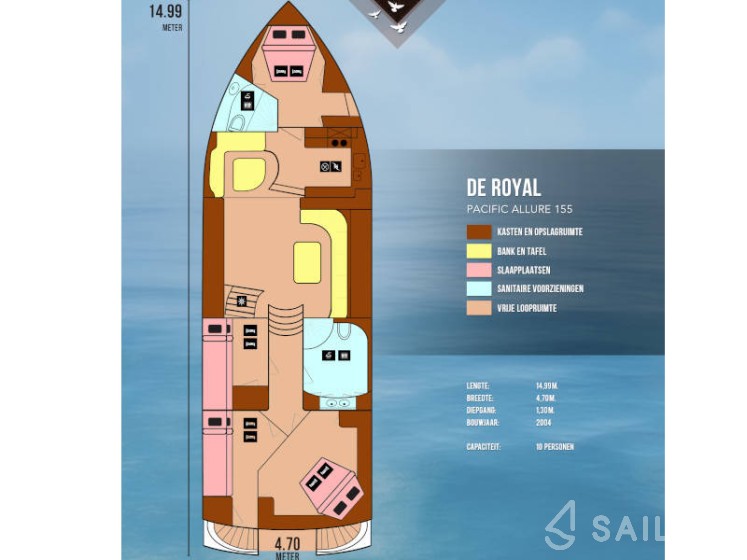 Pacific Allure 155 - Yacht Charter Sailica