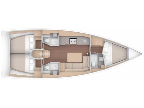 Dufour 390 Grand Large - Photo #22 Dufour 390 Grand Large - Yacht Charter Sailica