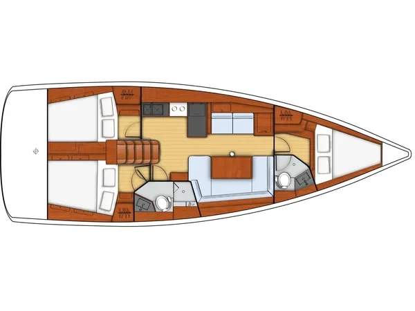 Oceanis 41 - Photo #22 Oceanis 41 - Yacht Charter Sailica