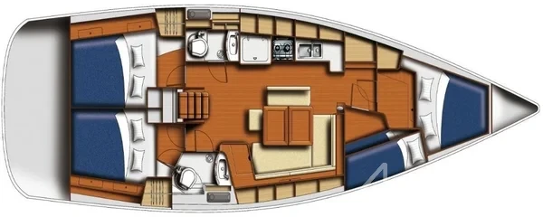 Oceanis 43 - Photo #15 Oceanis 43 - Yacht Charter Sailica