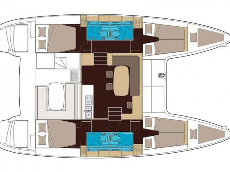 Lagoon 400 S2 - 4 + 2 cab. - Yacht Charter Sailica