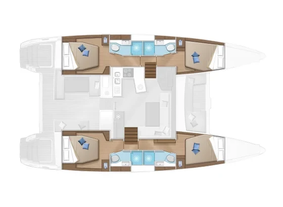 Lagoon 450  Flybridge - Yacht Charter Sailica