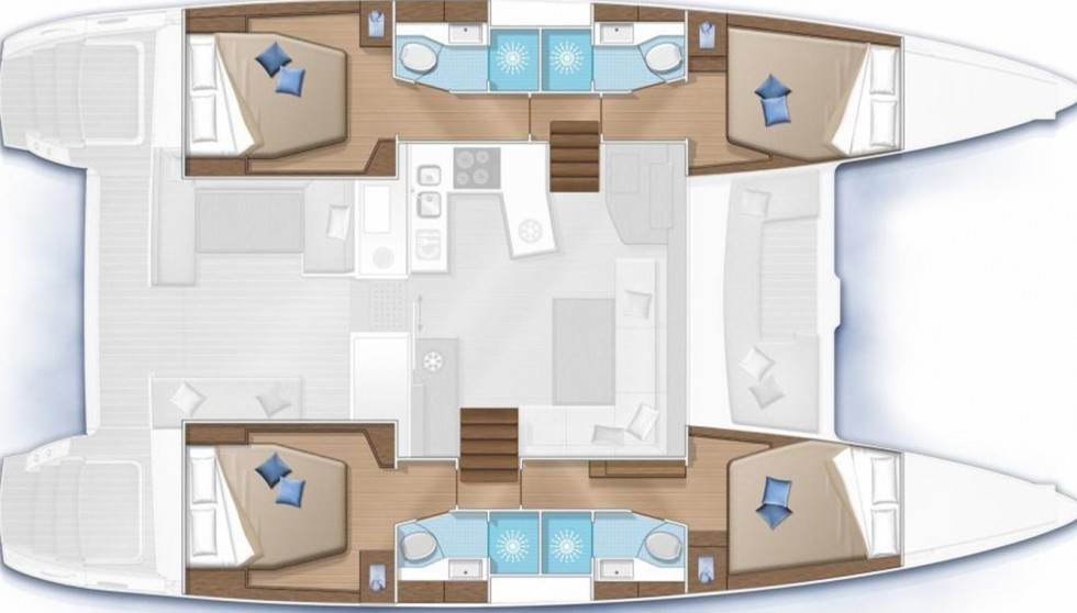 Lagoon 450  Flybridge - Yacht Charter Sailica