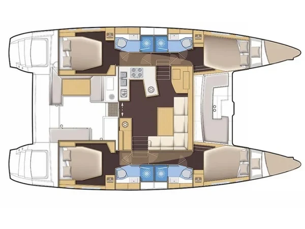 Lagoon 450  Flybridge - Yacht Charter Sailica