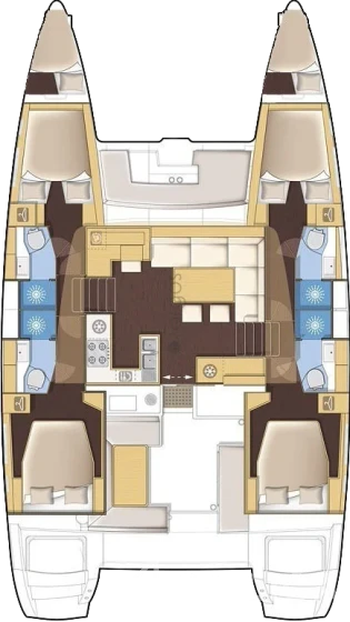 Lagoon 450  Flybridge - Yacht Charter Sailica