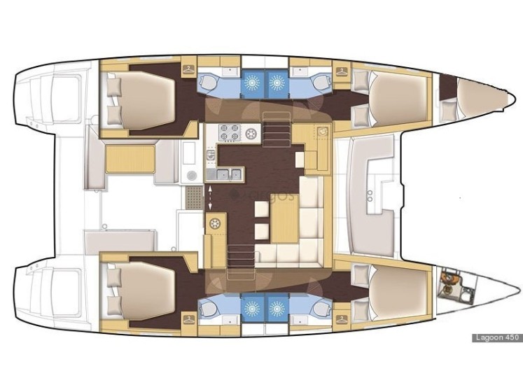 Lagoon 450  Flybridge - Yacht Charter Sailica