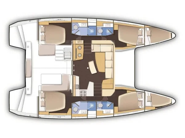 Lagoon 42 - Photo #21 Lagoon 42 - Yacht Charter Sailica