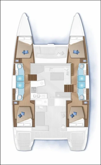 Lagoon 450 S - 4 + 2 cab. - Yacht Charter Sailica