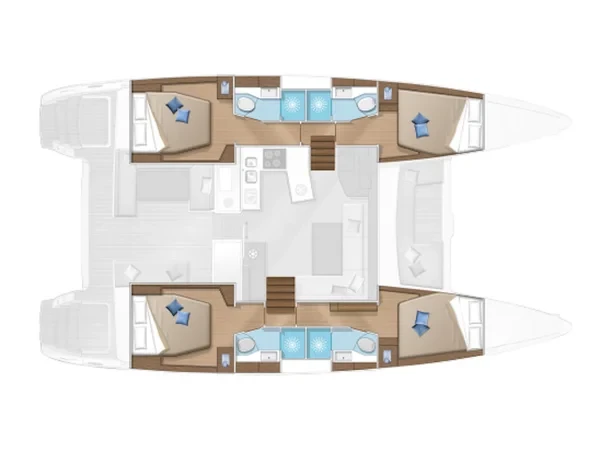 Lagoon 450  Flybridge - Yacht Charter Sailica