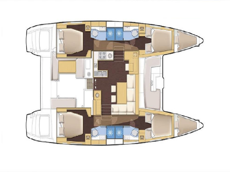 Lagoon 450  Flybridge - Yacht Charter Sailica