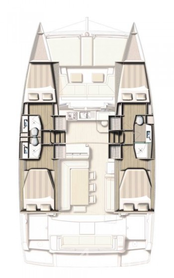 Bali 4.1 - 4 + 1 cab. - Yacht Charter Sailica