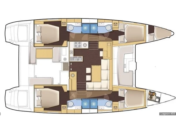 Lagoon 450  Flybridge - Yacht Charter Sailica