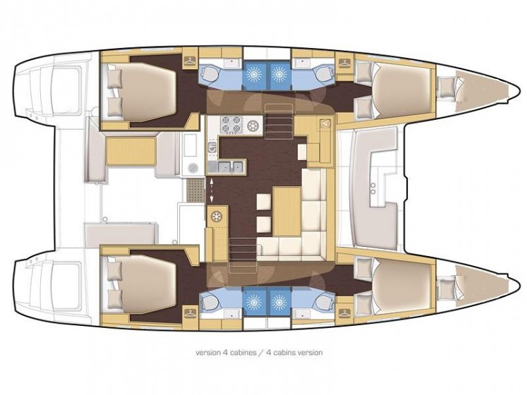 Lagoon 450  Flybridge - Yacht Charter Sailica