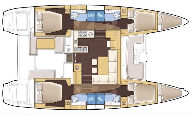 Lagoon 450 S - 4 + 2 cab. - Yacht Charter Sailica