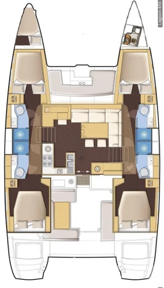 Lagoon 450  Flybridge - Yacht Charter Sailica