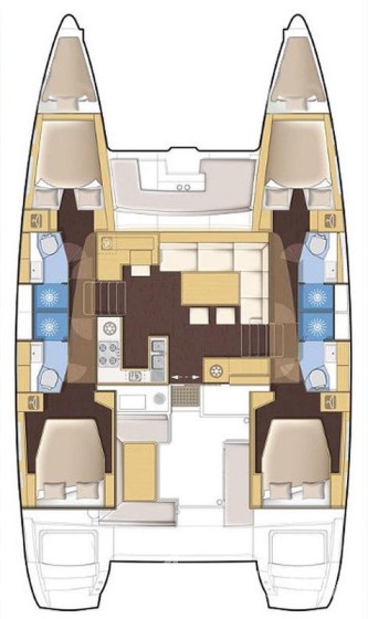 Lagoon 450 S - 4 + 2 cab. - Yacht Charter Sailica