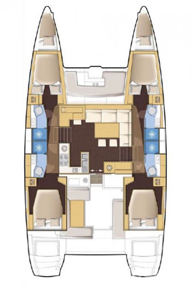 Lagoon 450  Flybridge - Yacht Charter Sailica