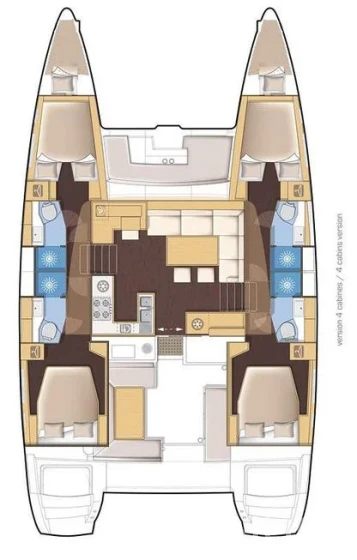 Lagoon 450  Flybridge - Yacht Charter Sailica