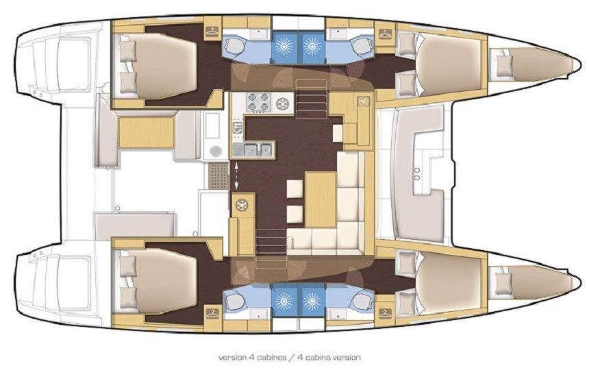 Lagoon 450  Flybridge - Yacht Charter Sailica