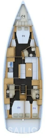 Jeanneau 54 - Yacht Charter Sailica