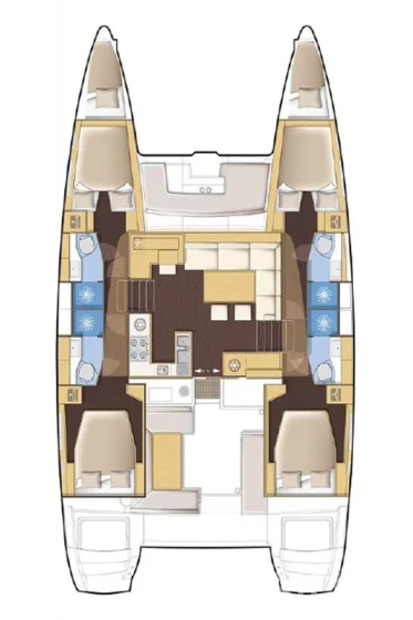 Lagoon 450  Flybridge - Yacht Charter Sailica