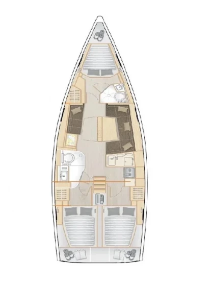 Hanse 388 - Photo #33 Hanse 388 - Yacht Charter Sailica