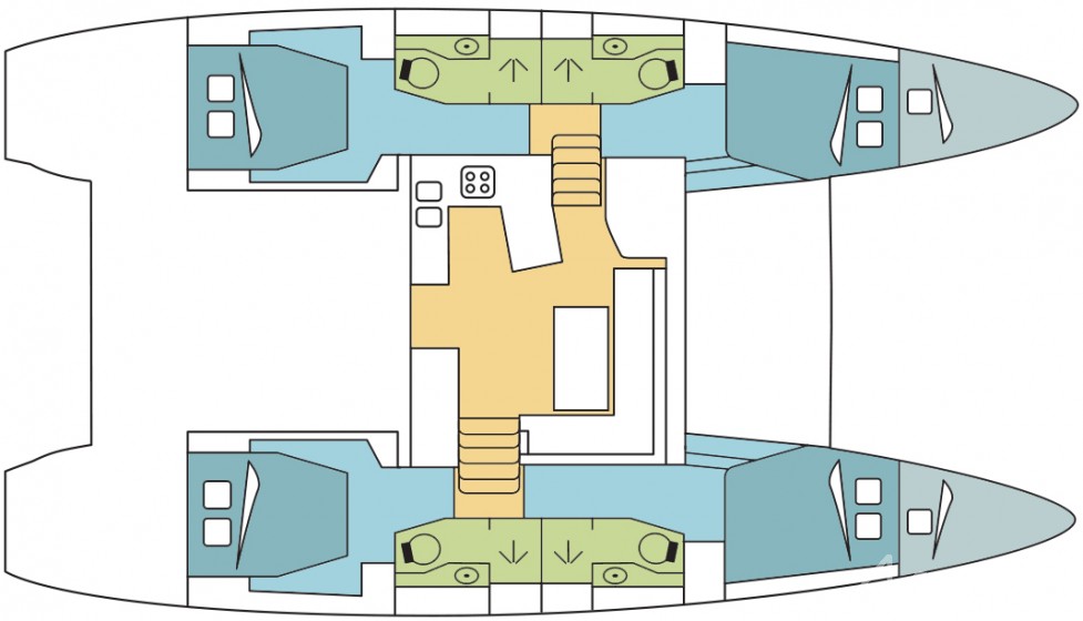 Lagoon 450 F - 4 + 2 cab. - Yacht Charter Sailica