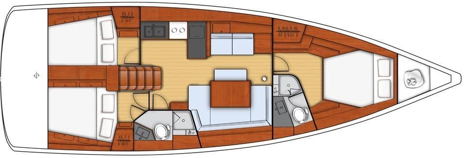Oceanis 45 - 3 cab. - Yacht Charter Sailica