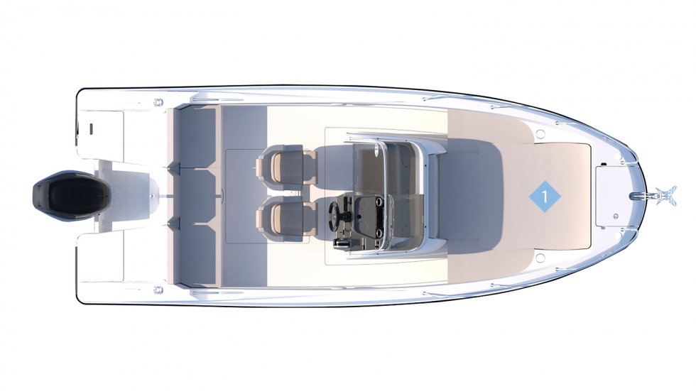 Quicksilver 675 Active Open  - Yacht Charter Sailica