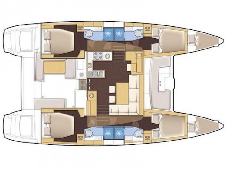 Lagoon 450 F - 4 + 2 cab. - Yacht Charter Sailica