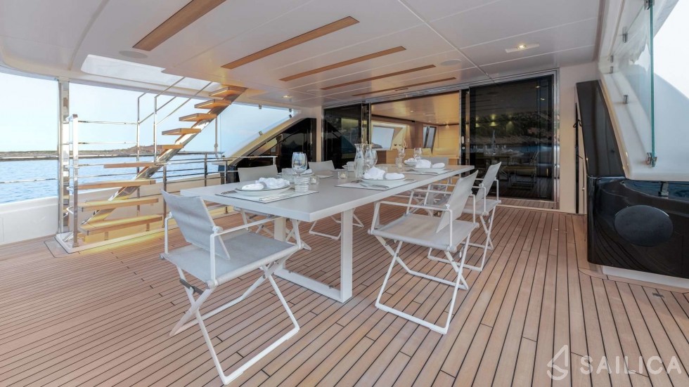 Ferretti Custom Line Navetta - Yacht Charter Sailica