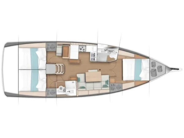 Sun Odyssey 440 - Photo #24 Sun Odyssey 440 - Yacht Charter Sailica