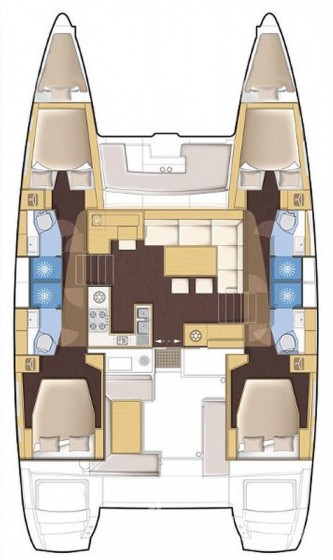 Lagoon 450 S - 4 + 2 cab. - Yacht Charter Sailica