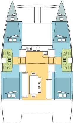 Bali 4.0 - 4 + 2 cab. - Yacht Charter Sailica