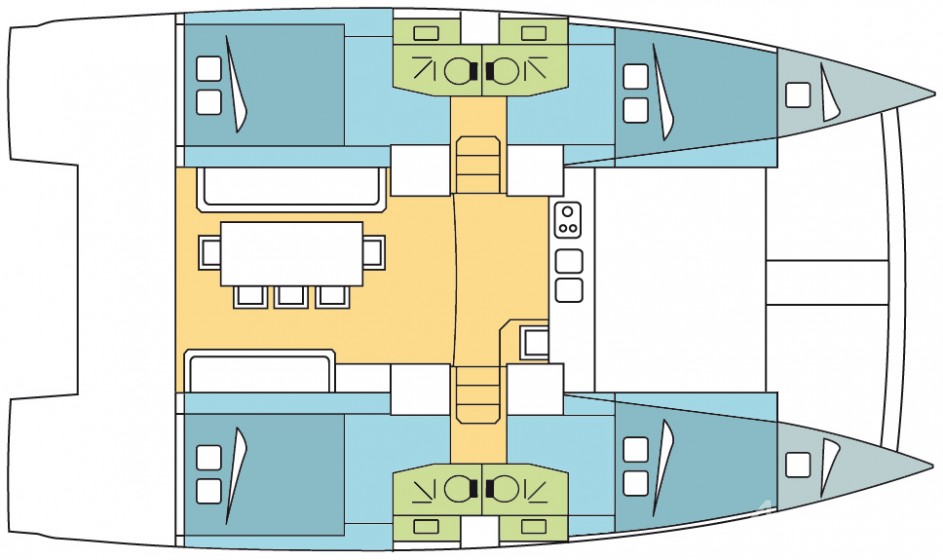Bali 4.0 - 4 cab. - Yacht Charter Sailica