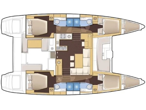 Lagoon 450  Flybridge - Yacht Charter Sailica