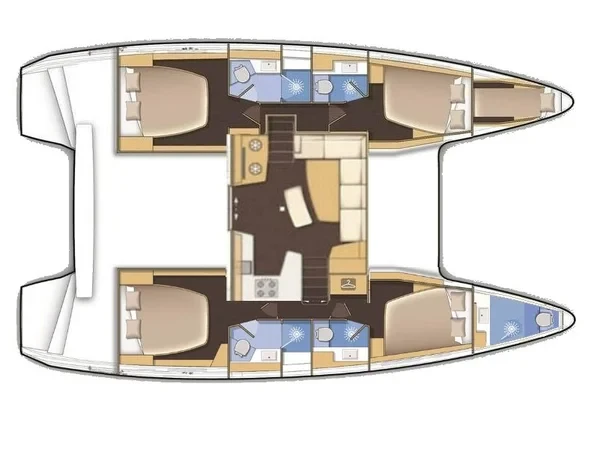 Lagoon 42 - Photo #7 Lagoon 42 - Yacht Charter Sailica